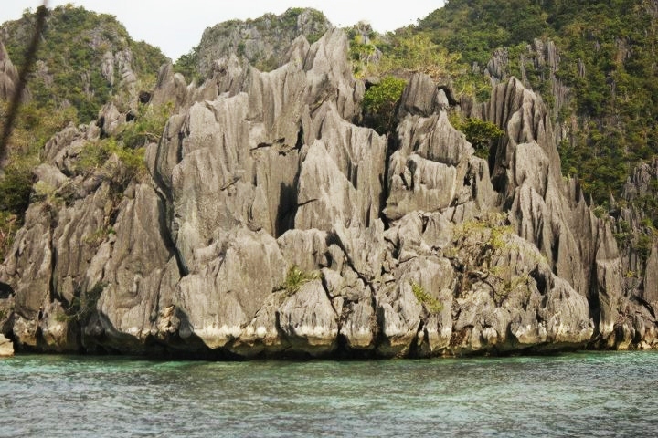 sharp cliffs that are unique to the place 